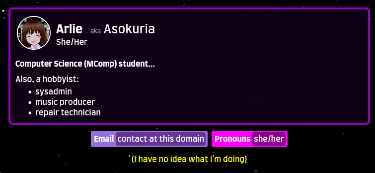 screenshot of old design of website